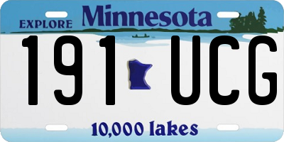 MN license plate 191UCG