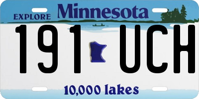 MN license plate 191UCH