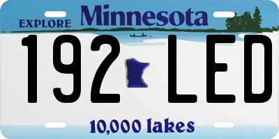 MN license plate 192LED