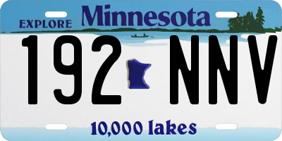MN license plate 192NNV