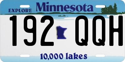 MN license plate 192QQH