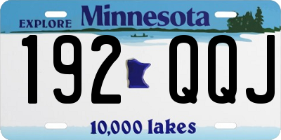 MN license plate 192QQJ