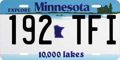 MN license plate 192TFI