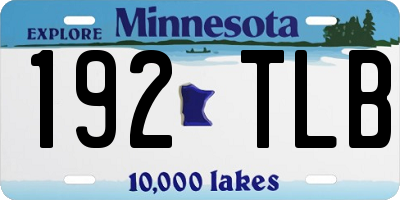 MN license plate 192TLB
