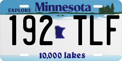 MN license plate 192TLF