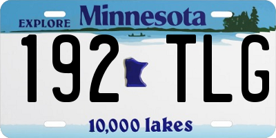 MN license plate 192TLG