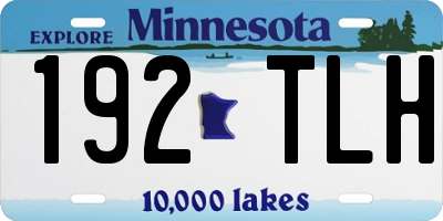 MN license plate 192TLH