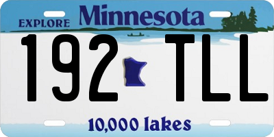 MN license plate 192TLL
