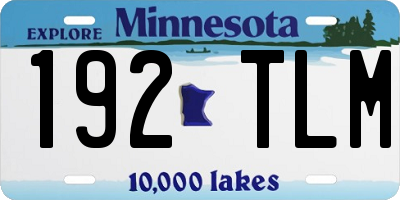 MN license plate 192TLM