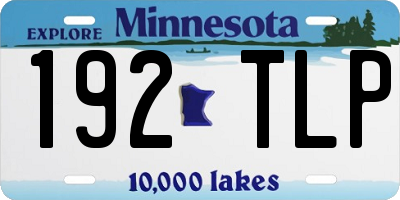 MN license plate 192TLP