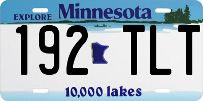 MN license plate 192TLT