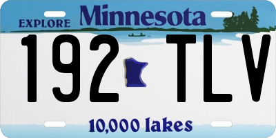 MN license plate 192TLV