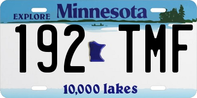 MN license plate 192TMF