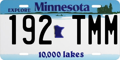 MN license plate 192TMM