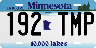 MN license plate 192TMP