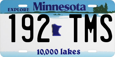 MN license plate 192TMS