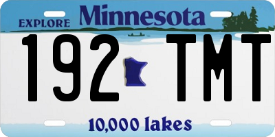 MN license plate 192TMT