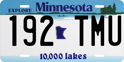 MN license plate 192TMU