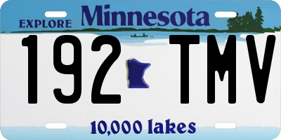 MN license plate 192TMV