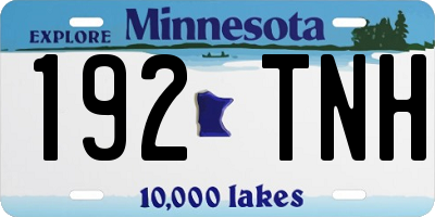 MN license plate 192TNH
