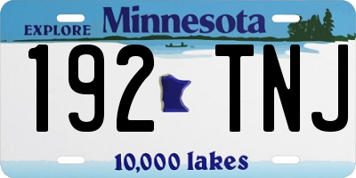MN license plate 192TNJ