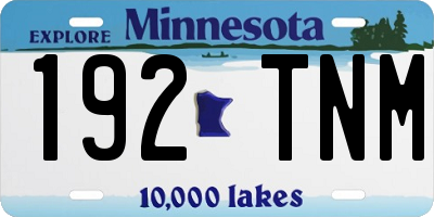 MN license plate 192TNM