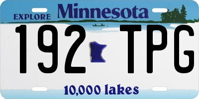 MN license plate 192TPG