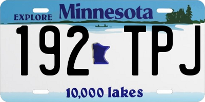 MN license plate 192TPJ