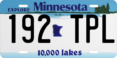 MN license plate 192TPL