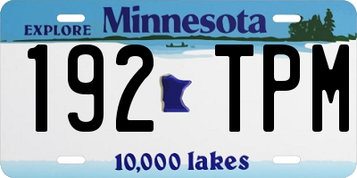 MN license plate 192TPM