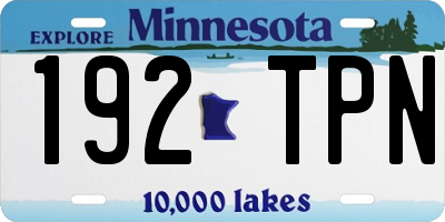 MN license plate 192TPN