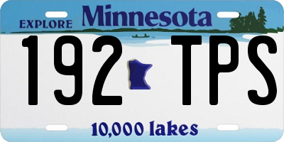 MN license plate 192TPS