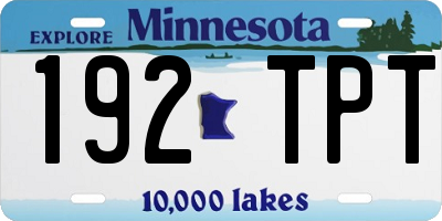 MN license plate 192TPT