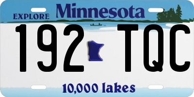 MN license plate 192TQC