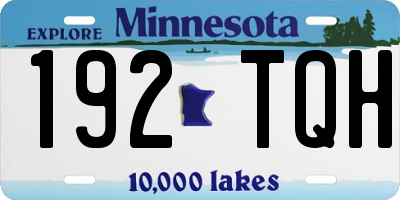 MN license plate 192TQH