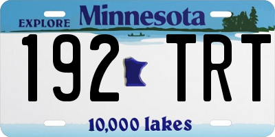 MN license plate 192TRT