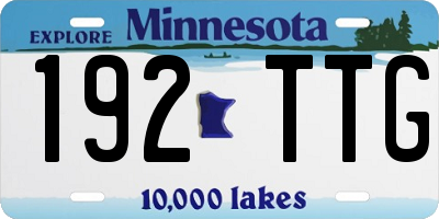 MN license plate 192TTG