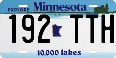 MN license plate 192TTH