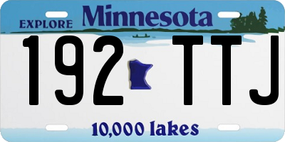 MN license plate 192TTJ