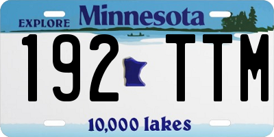 MN license plate 192TTM