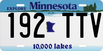 MN license plate 192TTV