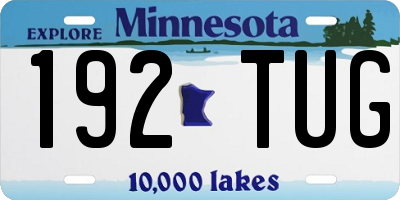 MN license plate 192TUG