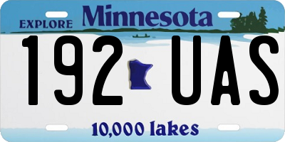 MN license plate 192UAS