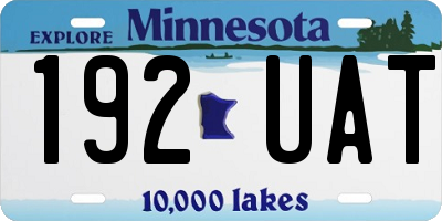 MN license plate 192UAT