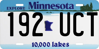 MN license plate 192UCT