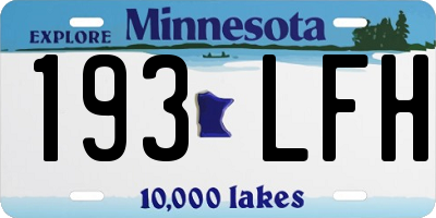 MN license plate 193LFH