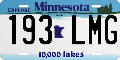 MN license plate 193LMG