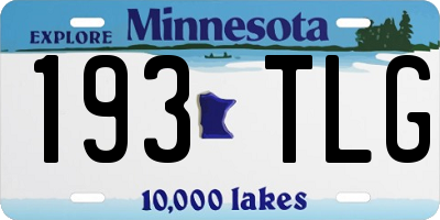 MN license plate 193TLG