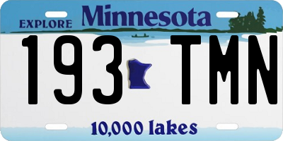 MN license plate 193TMN