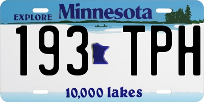 MN license plate 193TPH